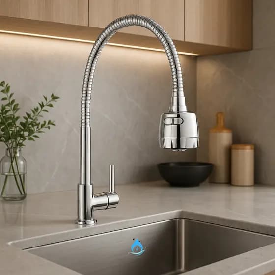 Torneira De Pia Cozinha Mesa / Bancada Luxo Gourmet Bica Flexível