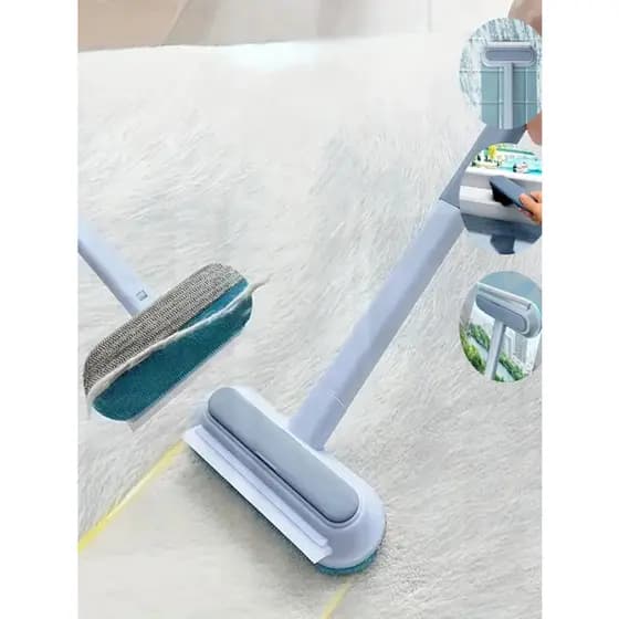 Mini Mop Esfregão Raspador De Limpeza De Janelas Vidros 4 em 1 Multi-Funções Limpador De Pó