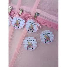 kit 4 Saquinho organizador Maternidade para bolsa maternidade com TAG com tema safari