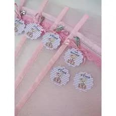kit 4 Saquinhos Maternidade para Bolsa do bebê/ sacos organizadores com TAG ursinho Rosa