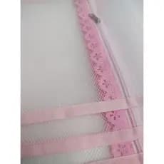 kit 3 Saquinho de maternidade/ saquinho organizador creche cor rosa