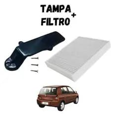 Tampa Do Filtro De Ar Condicionado Clio De 2000 Até 2013 + Filtro Ces2104
