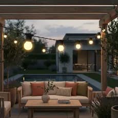 Varal de Luzes 10m Externo com Lâmpadas LED Inclusas Cordão Decorativo Área Externa Pode Chuva