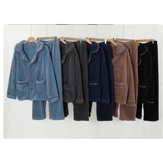 Conjunto Pijama Masculino Plush Soft Com Relevo Texturizado