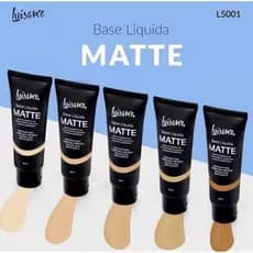 Base Corretivo Matte Líquida Luisance Alta Cobertura L5001 Cores De 1 A 5