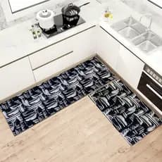 Kit Passadeira de cozinha + Tapete Capacho Linha Gold Varias Estampas