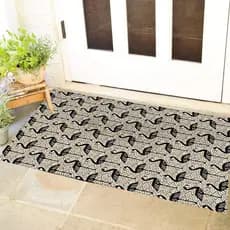 Tapete Capacho Avulso Porta Entrada 45 x 65 Borracha Antiderrapante Decorativo