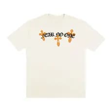 CAMISETA STREETWEAR OVERSIZED GOLD FEAR NO ONE 100% ALGODÃO 30.1