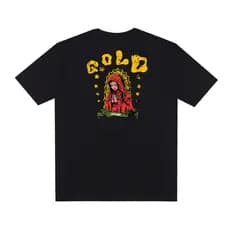 camiseta Streetwear oversized GOLD SAINT camisa larga novo estilo fio 30.1