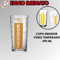Copo Medidor De Vidro Temperado Grosso 390 ML Nadir Sempre
