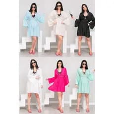 Saida De Praia Vestido Luxo Verao 910