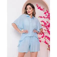 SAÍDA DE PRAIA CONJUNTO CAMISETA E SHORTS   939