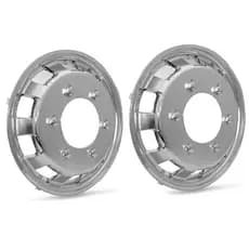Par Calota Cromada Modelo Speedline Aro 14 Bongo Besta Fiorino Doblo Strada