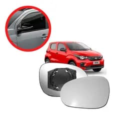 Kit Lente Ld + Le Espelho C/ Base Fiat Mobi C/ Pisca 15/23