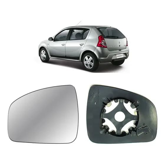 Kit Lente Ld + Le Espelho C/ Base Renault Sandero 10/14
