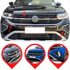 Kit Cromado Grade Farol de Milha T Cross 2025 2026 Sense PCD TSI