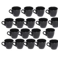 Conjunto 20 Xícaras De Café Chá Colors 80ml Acrílico/Plástico Cozinha Kit