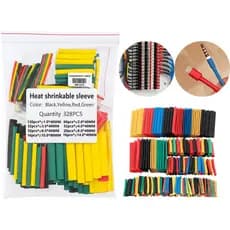 Kit 328 Peças Espaguete Isolante Termo Retrátil Colorido