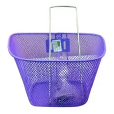 Cestinha para Bicicleta Aro 20 Infantil Cesta Aramada Colorida para Bike de Criança sem Amortecedor no Garfo