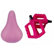 Selim Kalf Bicicleta Infantil Aro 16 20 + Pedal Rosca Fina 1/2 para Bike de Criança com Pedivela Monobloco