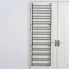 Sapateira Vertical de Parede e Porta para 36 Pares - Organização - Otimiza Espaço - Preta