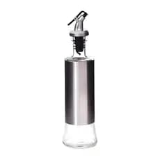Galheteiro Azeite Vinagre 300 Ml Vidro Aço Inox Dosador - Evita Desperdícios - Elegante e Sofisticado