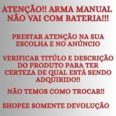 Arma Disparo Manual de Lança Bolinhas De Gel Com Bolinhas de 6mm com 2 Acessórios