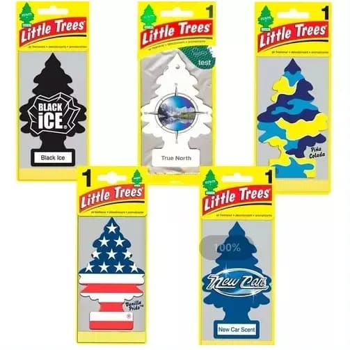 KIT 10  Aleatorio Little Tress Aromatizador Automotivo Aromas Cheirinho De Carro