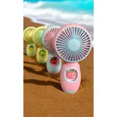 Mini Ventilador Portátil Recarregável USB com design Divertido