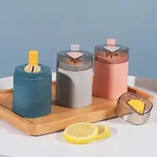 Paliteiro Automático op-Up, Porta Palito, Design Moderno, Prático e Portátil para Casa, Bar, Mesa E Restaurante