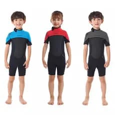 Short John Roupa Borracha Neoprene - Surf natação mergulho praia piscina - Infantil Unissex