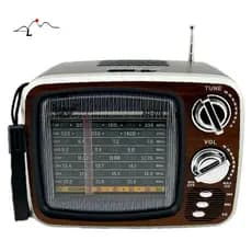 Rádio Am Fm Bluetooth Retro Vintage Tv Usb Radinho Recarregável Caixa de som AD-078