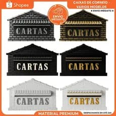 Caixa de Correio Tijolinho Para Grade E Muro em Pvc Reforçado Moderna