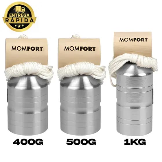 Prumo De Aço Para Pedreiro Com Corda Em Nylon Momfort