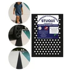 Ralo Grelha Em Alumínio Anti Inseto 20x30cm Preto Com Suporte