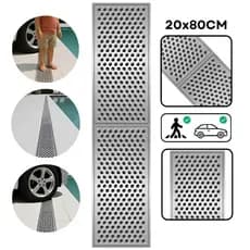 Ralo Grelha Em Alumínio Anti Inseto 20x80cm Com Suporte Reforçado
