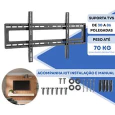 Suporte de Tv Universal Fixo Para Tvs de 30 à 86 Polegadas Paredes e Painéis