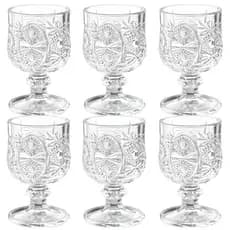 Kit 6 Mini Copos Taça Dose Shot Licor Drink 45 Ml 6 Peças