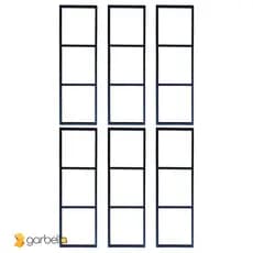 Suporte Triplo Estilo Industrial Preto P Pratelei.30cm - 6un- Sexteto (SKU3306)