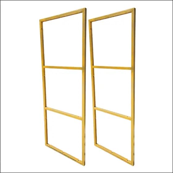 Suporte Estilo Industrial Triplo Dourado para Prateleiras de 30cm - 2 unidades (SKU3302D)