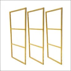 Suporte Estilo Industrial Triplo Dourado para Prateleira de 30cm - 3 UNIDADES (SKU3303D)