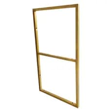 Suporte Estilo Industrial Duplo Dourado para Prateleiras de 30cm - Unidade (SKU22301D)