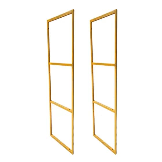 Par de Suportes Estilo Industrial Dourados para Prateleira de 20cm - (SKU3202D)