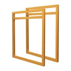 Par de Suportes Estilo Industrial Dourado para Prateleira de 25cm - UNIDADE (SKU2252D)