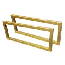 Suporte Estilo Industrial Dourado Para Prateleira 30cm - Par
