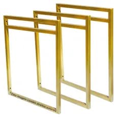 Suporte Estilo Industrial Triplo Dourado para Prateleiras de 30cm - 3 UNIDADES (SKU2303D)