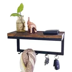 Porta Chaves Nissi Estilo Industrial Preto (SKU2001)