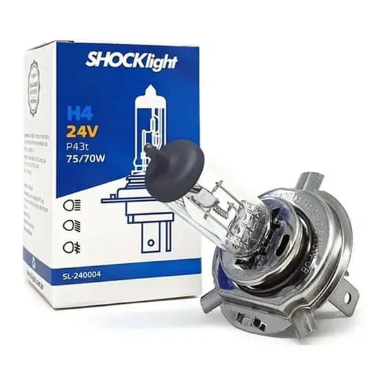 Lâmpada Halógena Standard H4 3200k 70/75w 24v Caminhão