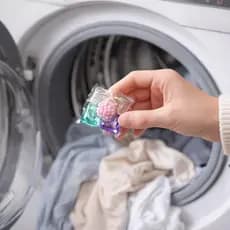 30 Cápsulas de Sabão Multifuncionais 5 em 1 para Lavagem de Roupas com Forte Remoção de Manchas