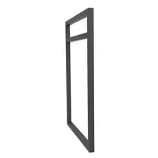 1 suporte prateleira nicho duplo estilo industrial suspensa parede 41x30cm